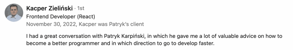 testimonial rockstar programmer kickoff program