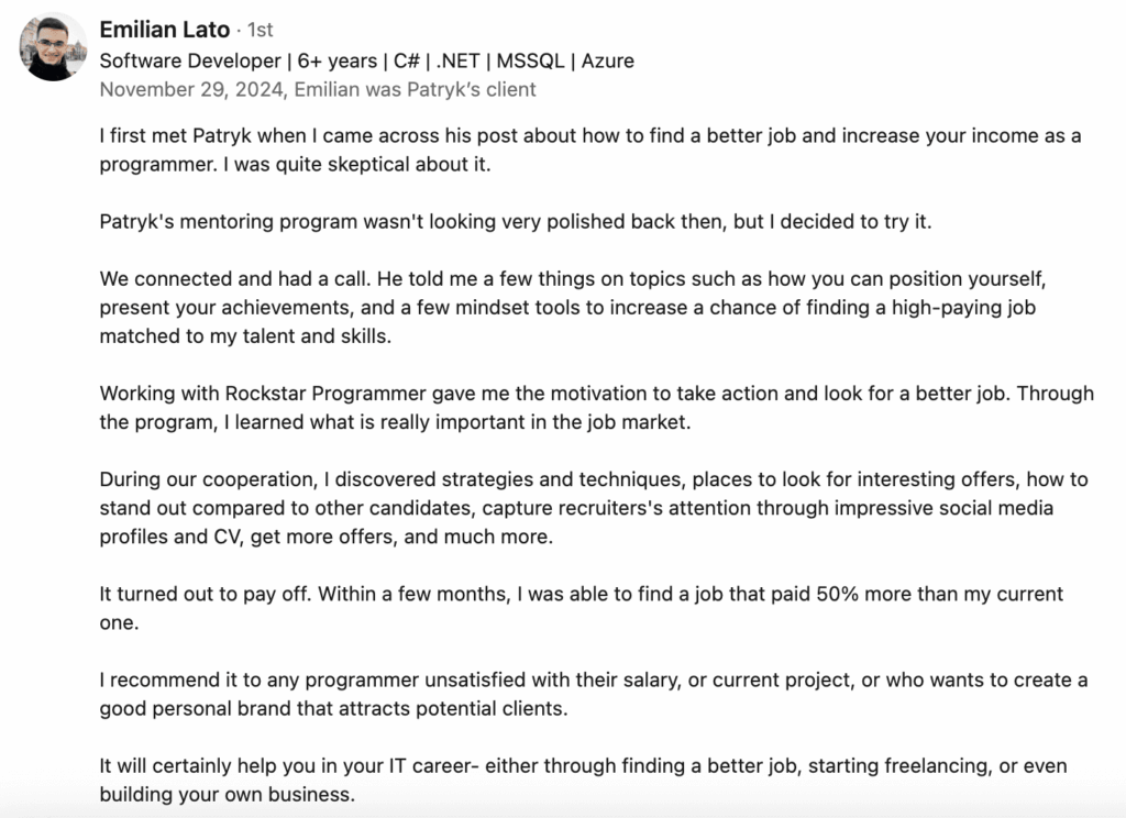 opinion about rockstar programmer kickoff program