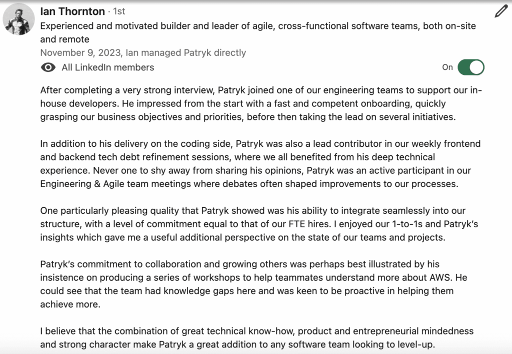 testimonial rockstar programmer kickoff program