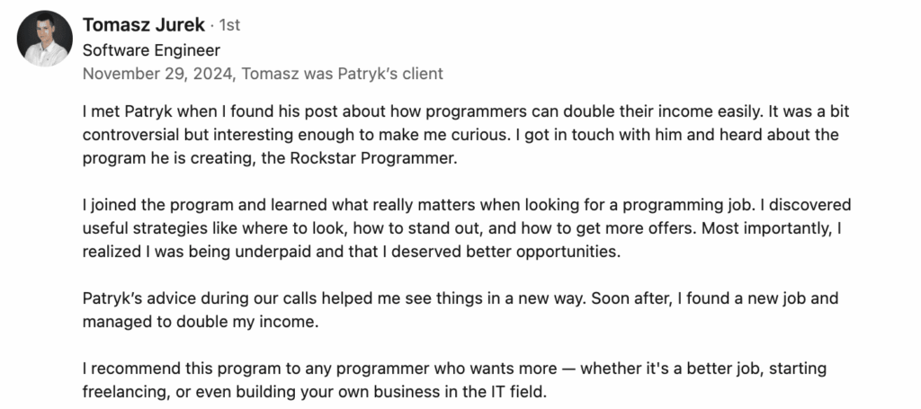 opinion about rockstar programmer kickoff program